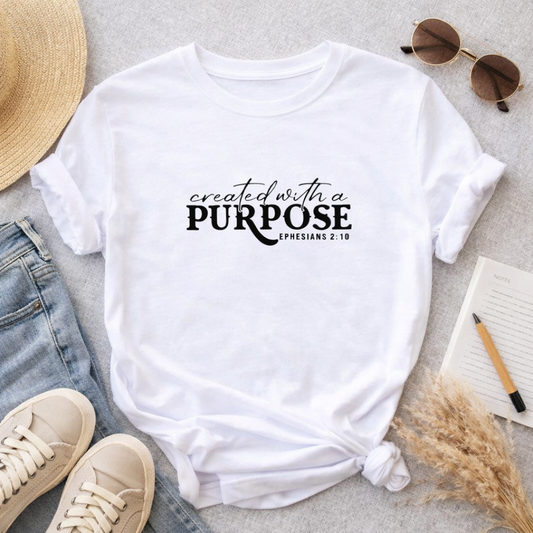 CREATED WITH A PURPOSE TEE