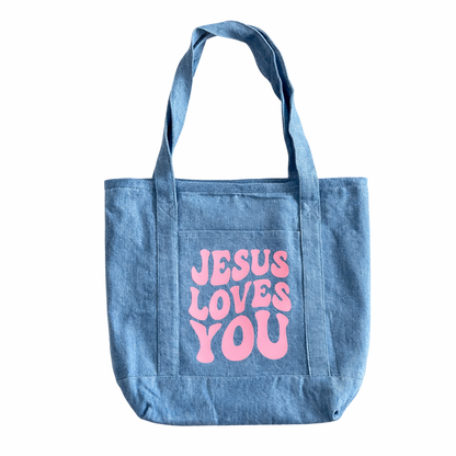 JESUS LOVES YOU TOTE BAG