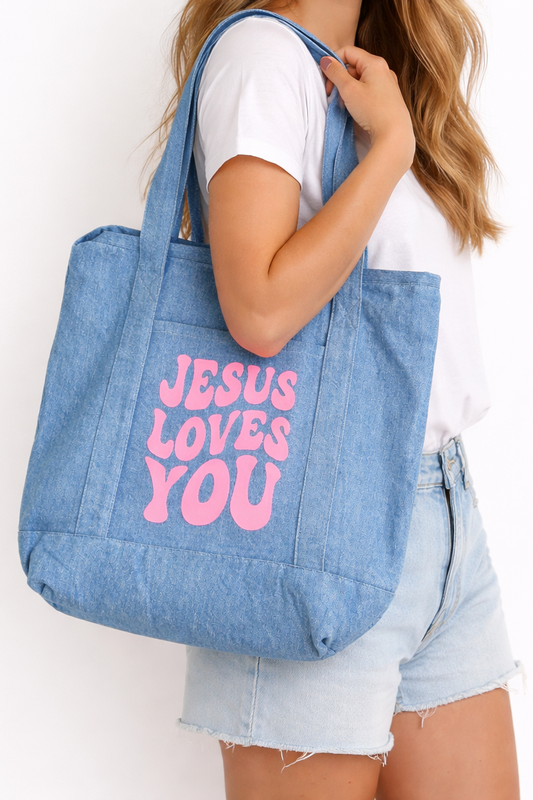 JESUS LOVES YOU TOTE BAG